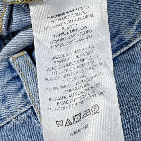 We The Free by Free People Womens Jeans Size 29 Blue Distressed Ripped Raw Hem - Picture 13 of 15